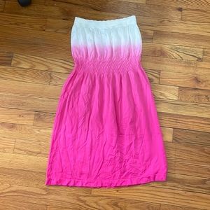 Womens Bongo Strapless Dress/Coverup